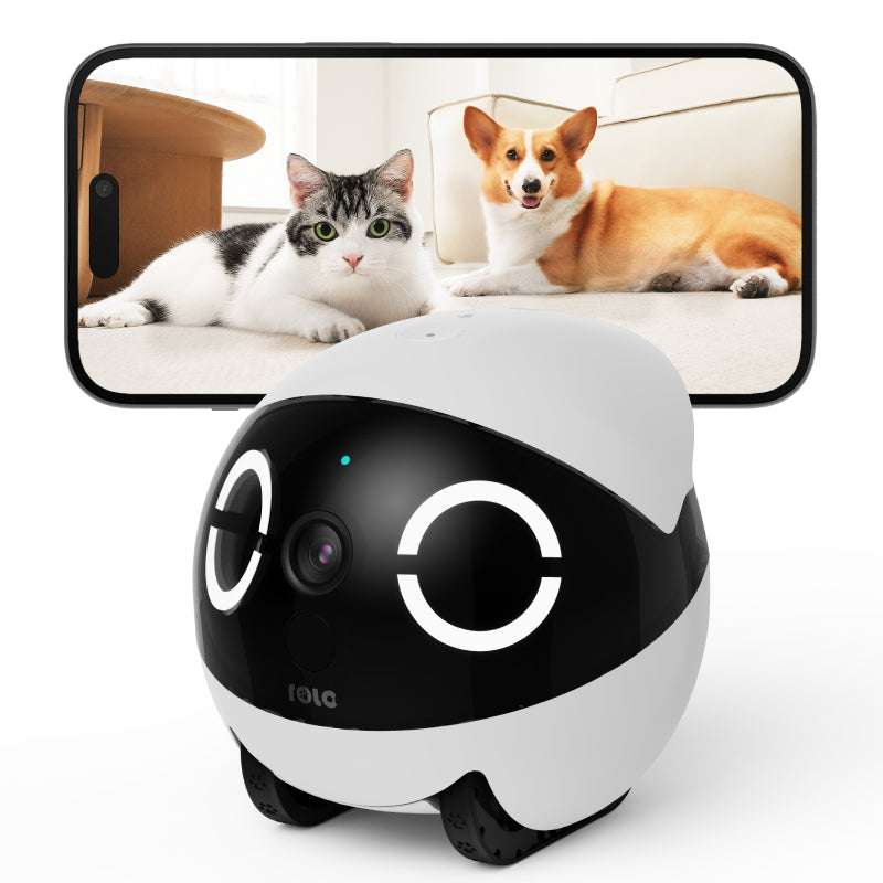 ROLA Mini Pet MonitorMovable 2K Pet Monitor2 Way Communication with