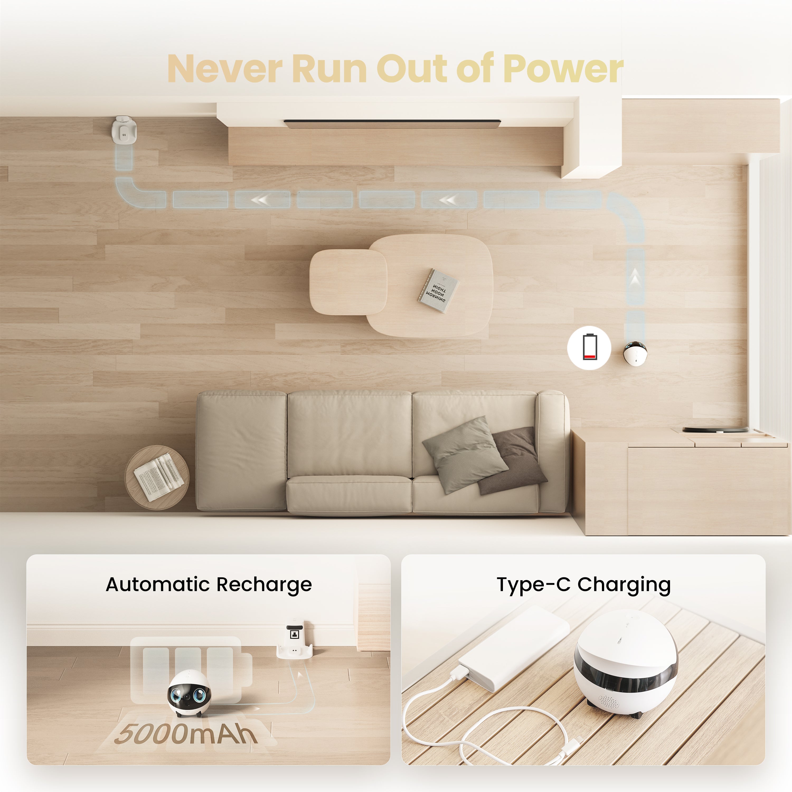 EBO Air 2S FamilyBot with automatic recharge