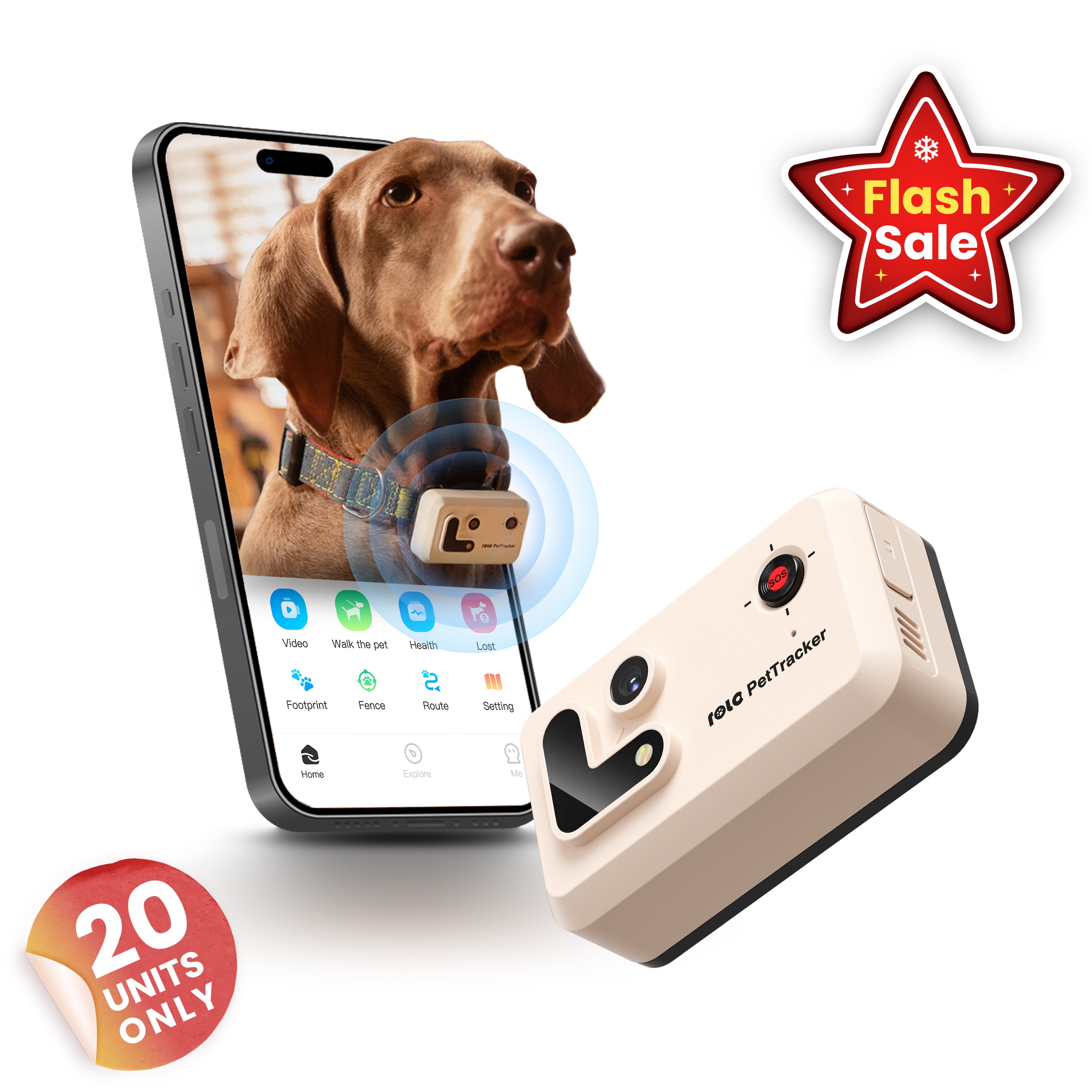 ROLA PetTracker-GPS Tracker with Camera