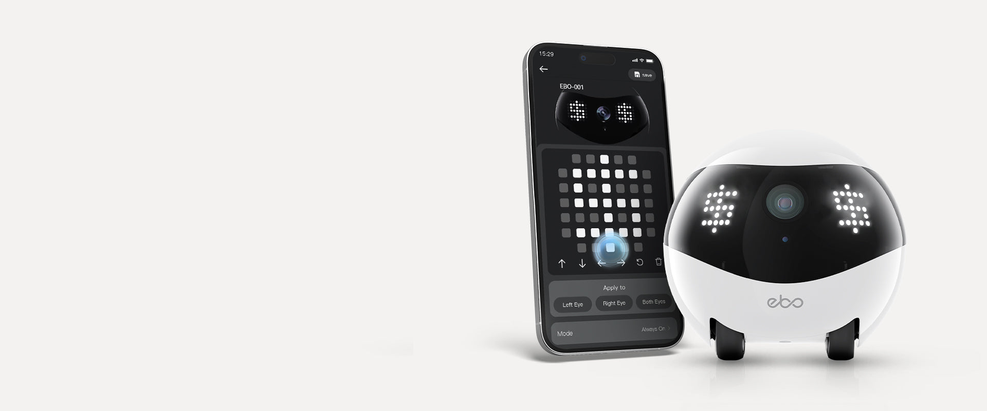 EBO Air 2  companion robot: Motion Detection and Activity Alerts