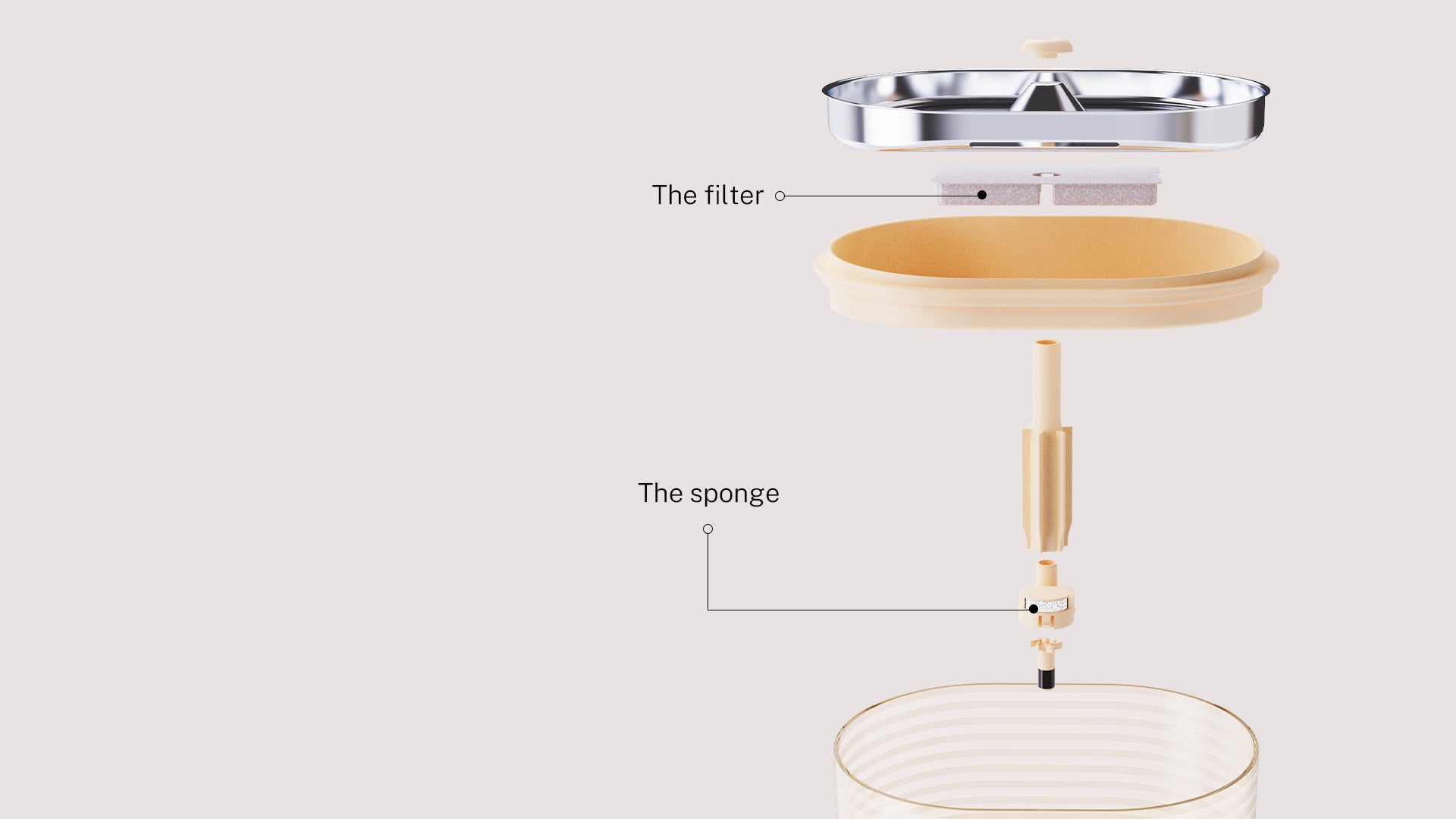 Disassemble the fountain