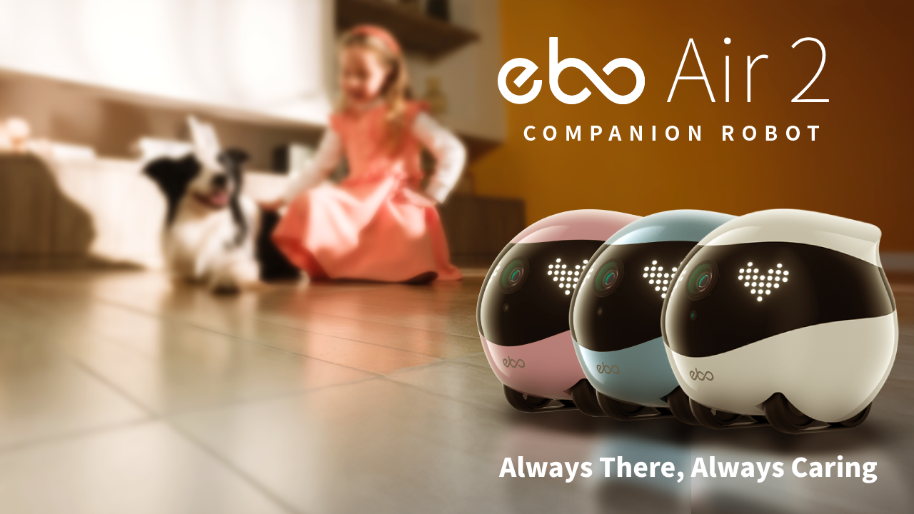 EBO Air 2-AI Companion Robot-Home Security Camera-Facial Expression ...